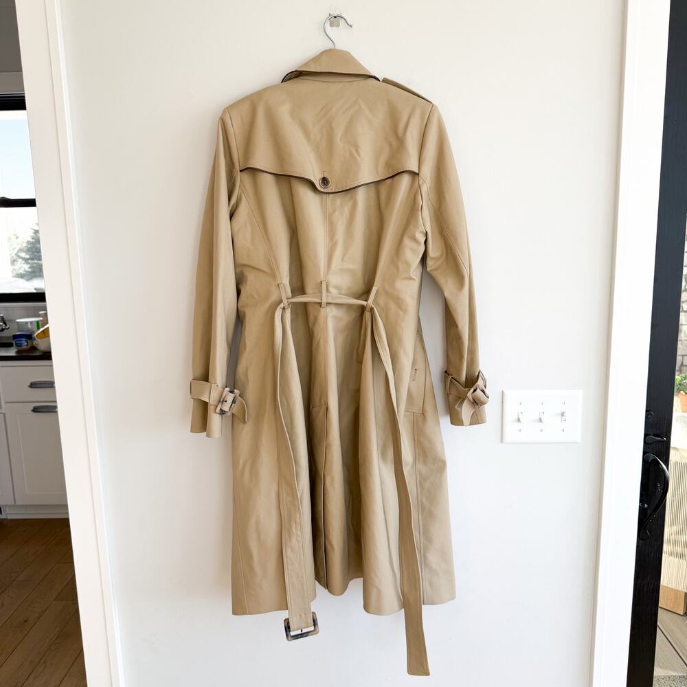 Pendleton Lined Button Front Belted Collared Tren… - image 3